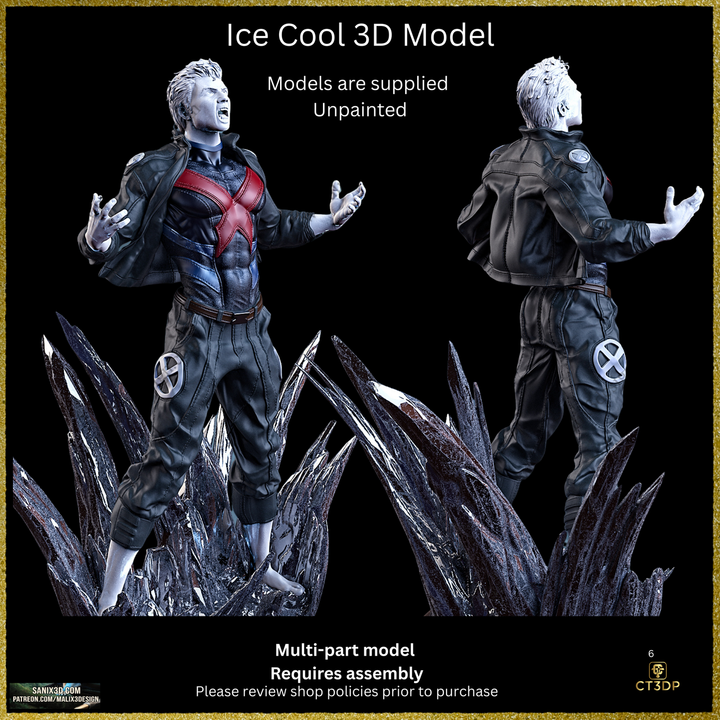Fan Art Ice Man (Robert Louis "Bobby" Drake)