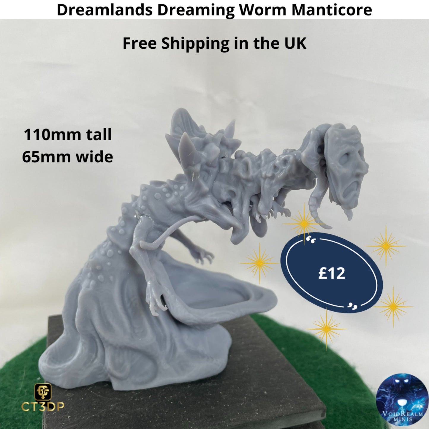 Dreamlands Dreaming Worm by Voidrealm Minis