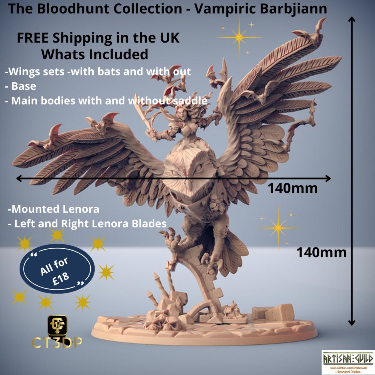 From The Bloodhunt Collection - Vampiric Barbajiann the Heroic Mount