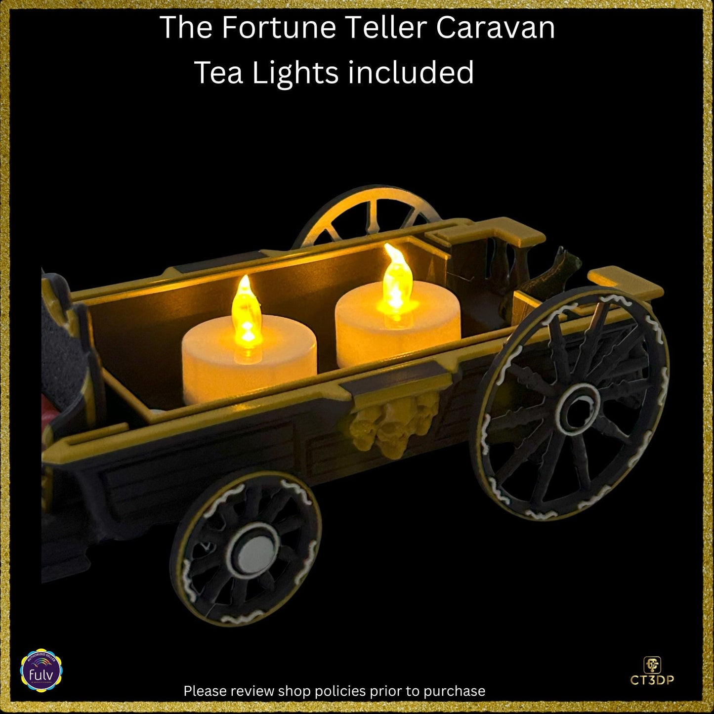 The Fortune Teller Caravan is here. A multi-part model that is easily assembled and has lighting