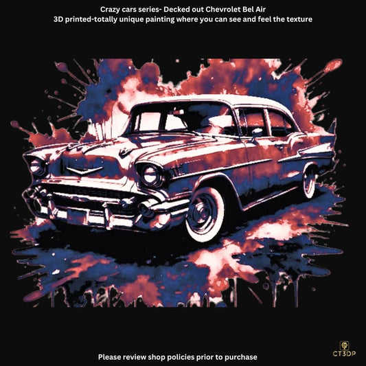 Chevrolet Bel Air 3D Printed Picture - Crazy Cars