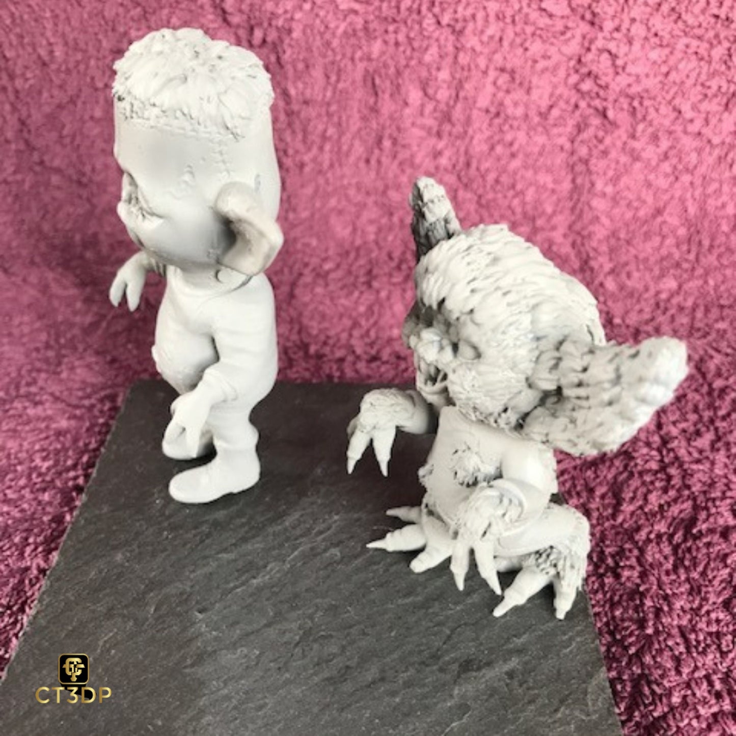 Halloween Grogu Miniature Set: Draccy, Mummy, Franky, Wolfy