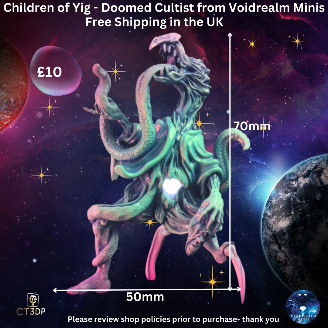 Doomed Cultist Miniature - Children of Yig