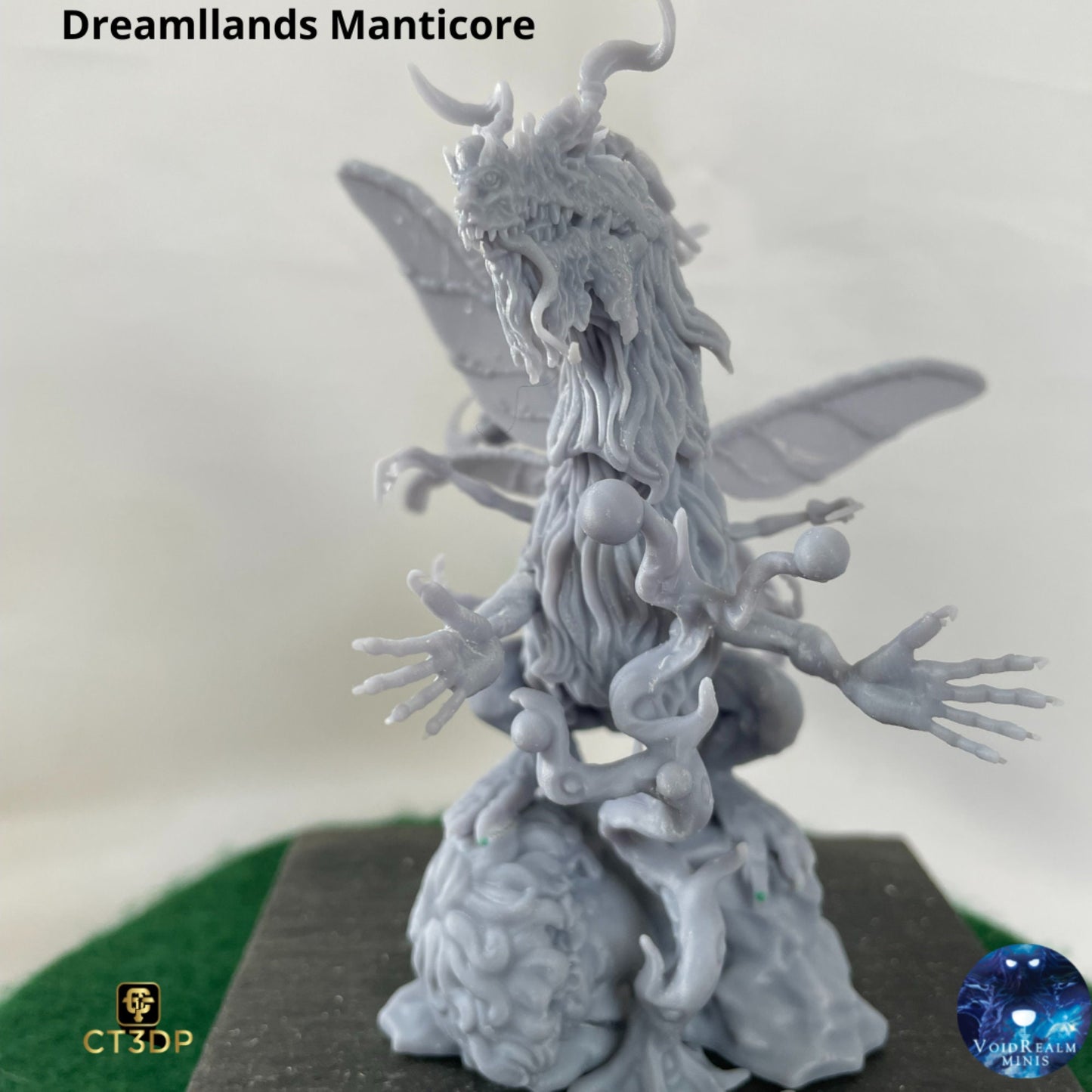 Dreamlands Manticore - by Voidrealm minis- horror-dreams-Spinx -DnD-TTRPG