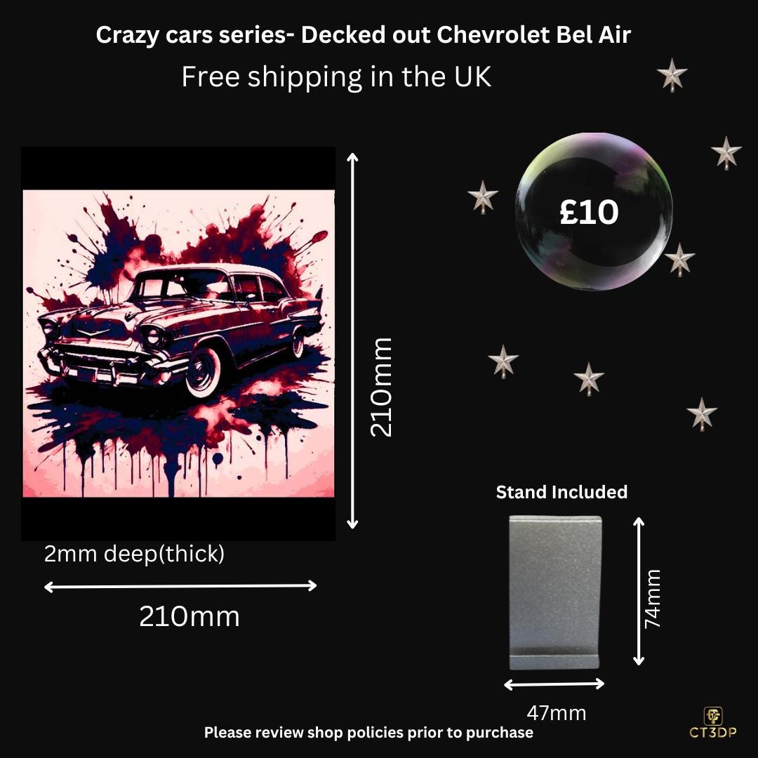 Chevrolet Bel Air 3D Printed Picture - Crazy Cars