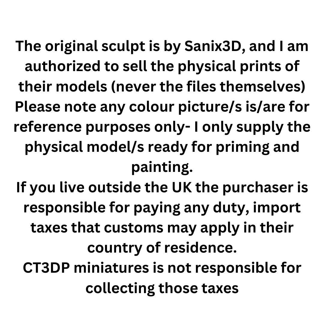 3D Printed Water Dragon and Rider Model by Sanix3D