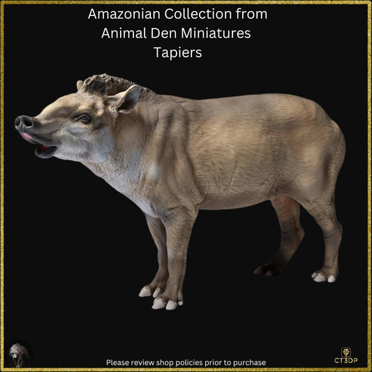 Tapir Miniature Set: Amazonian Animal Den Collection