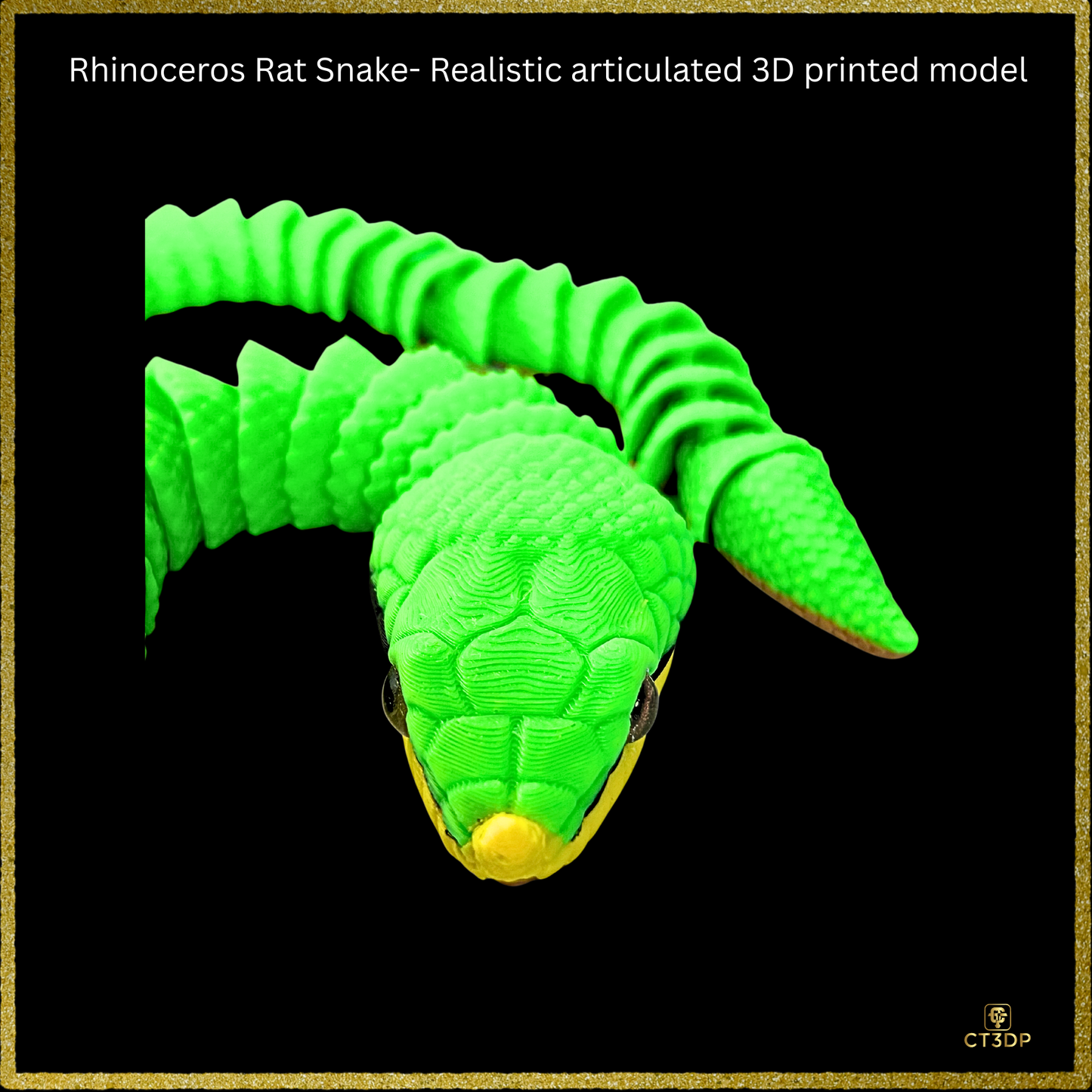 Realistic Filament Rhinoceros Rat Snake