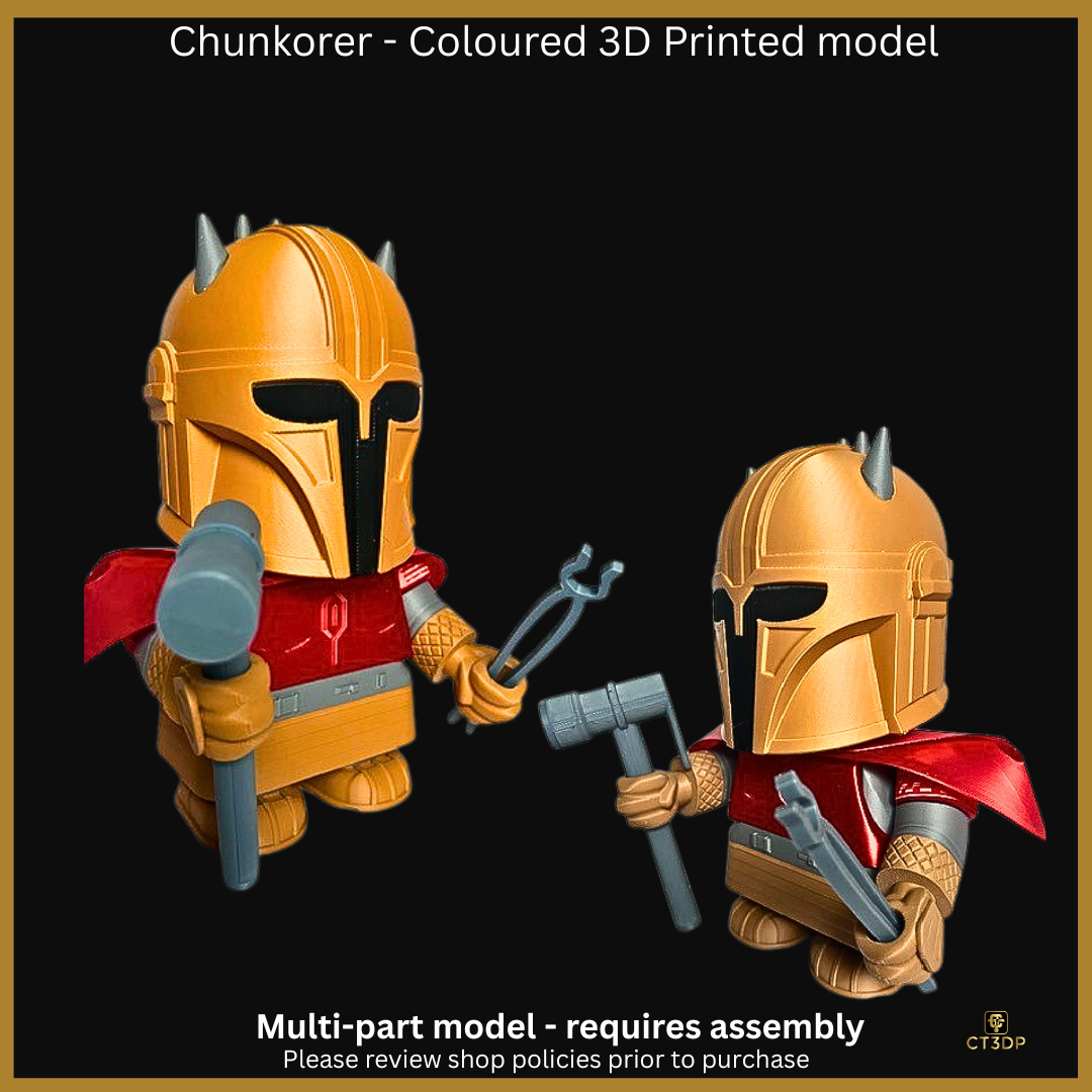 Chunkorer Viking - Coloured 3D Printed Model