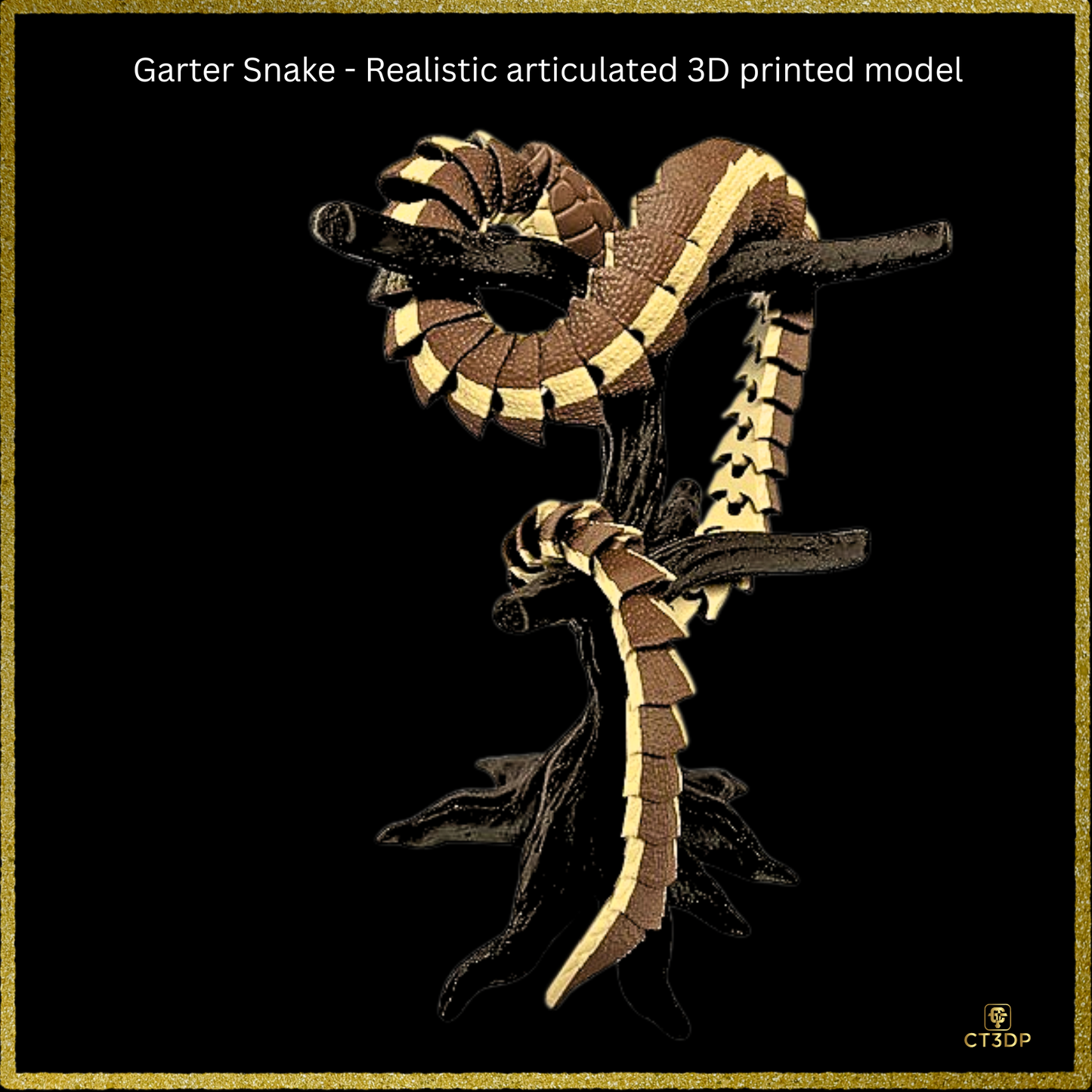 Realistic Filament Garter Snake