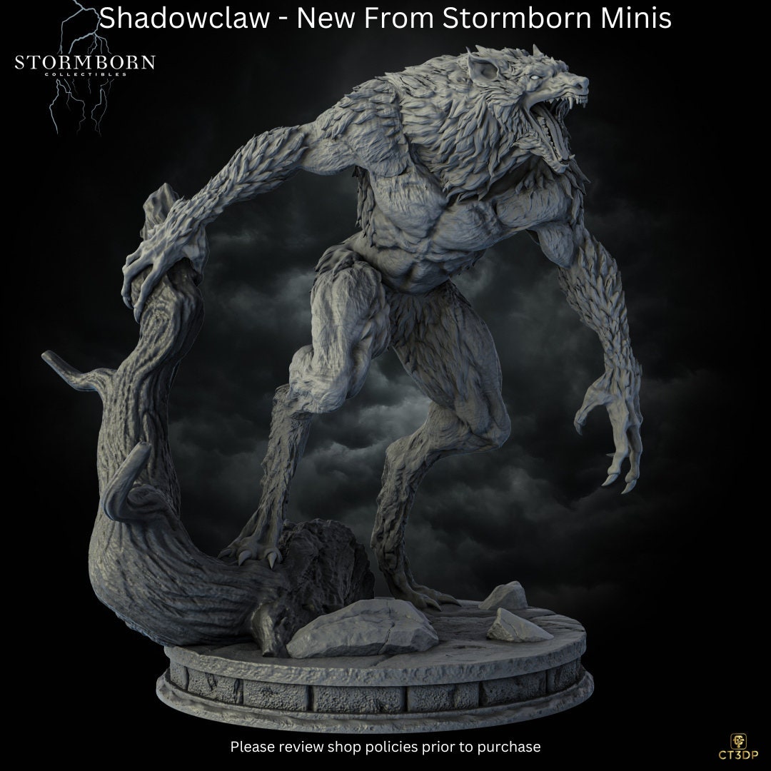 New from Stormborn minis- Shadowclaw- a werewolf