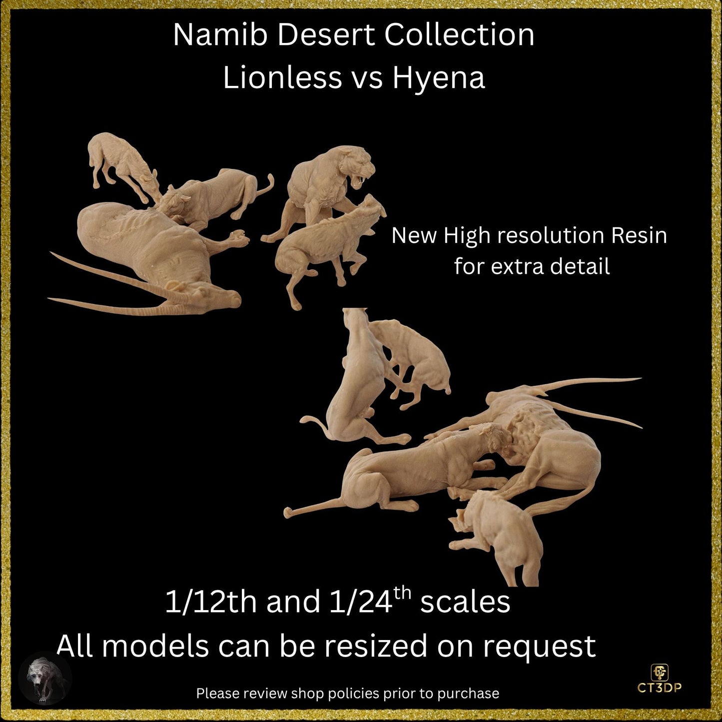 Lioness vs Spotted Hyenas - Namib Desert Collection
