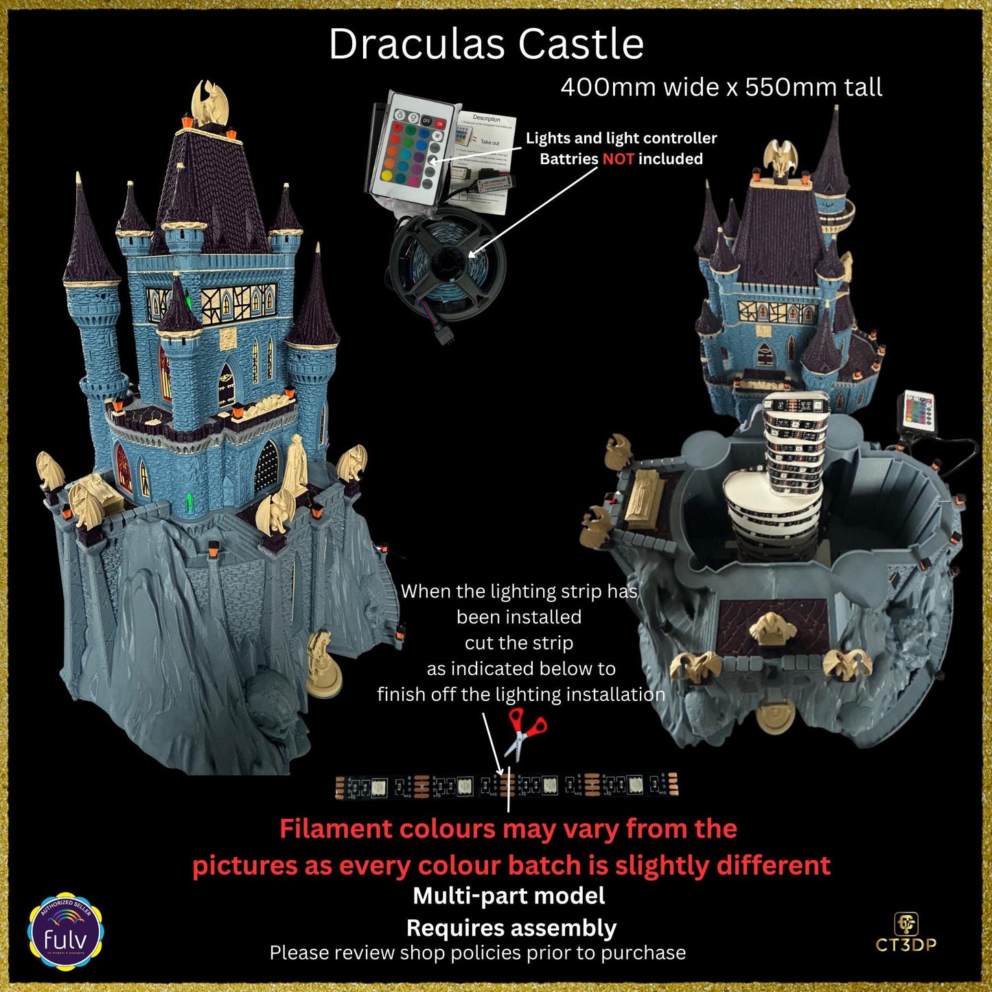 Dracula Castle has arrived- a detailed model epitomizing Lord Dracula