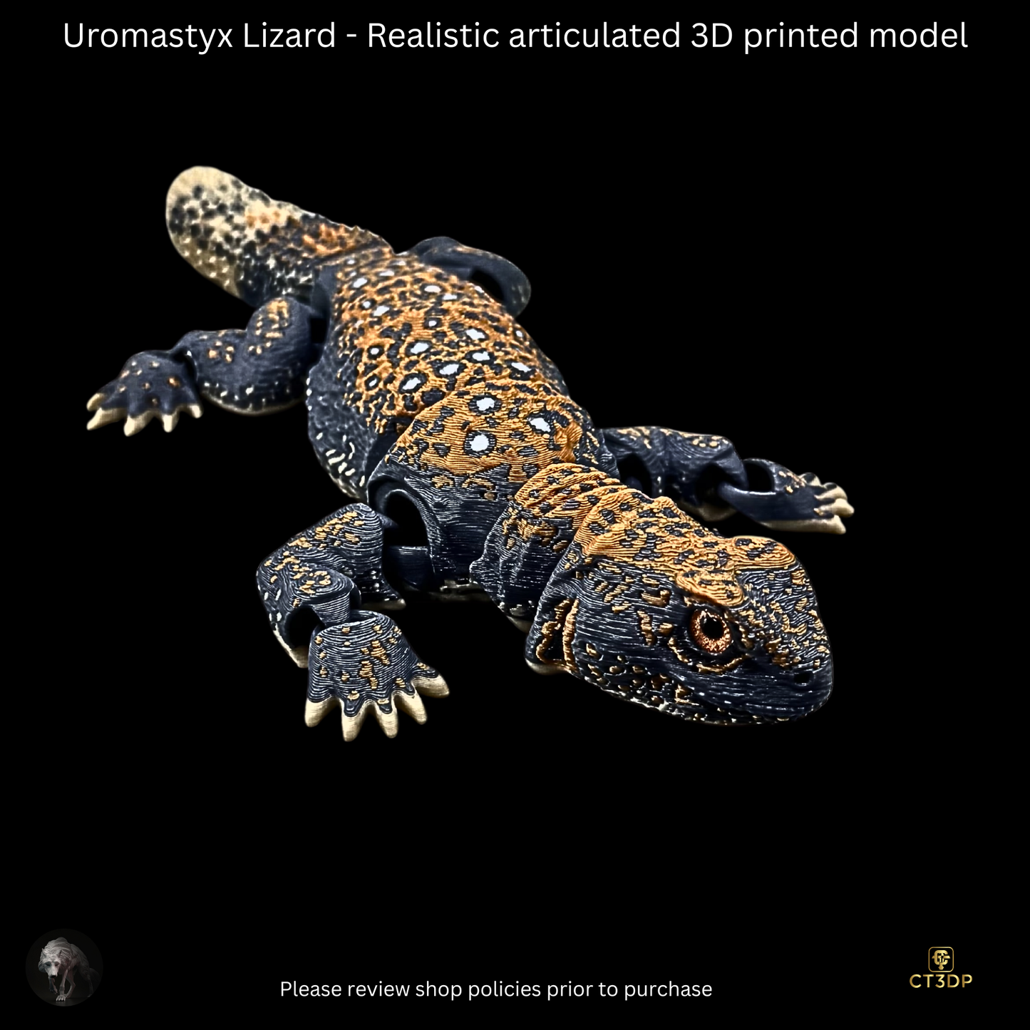 Realistic Filament Uromastyx Lizard