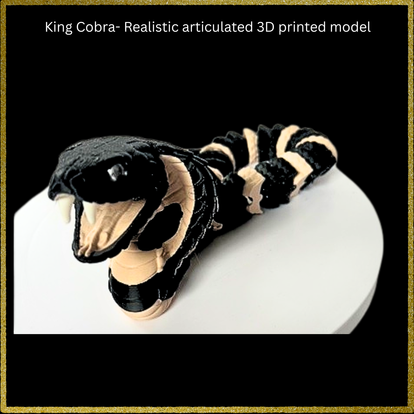 Realistic Filament King Cobra Snake