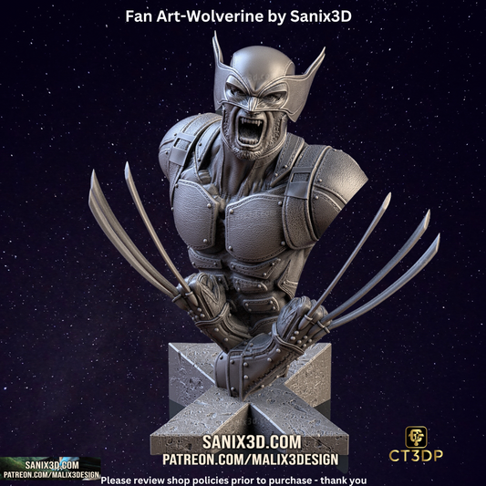 Fan Art Wolverine Bust (James "Logan" Howlett)
