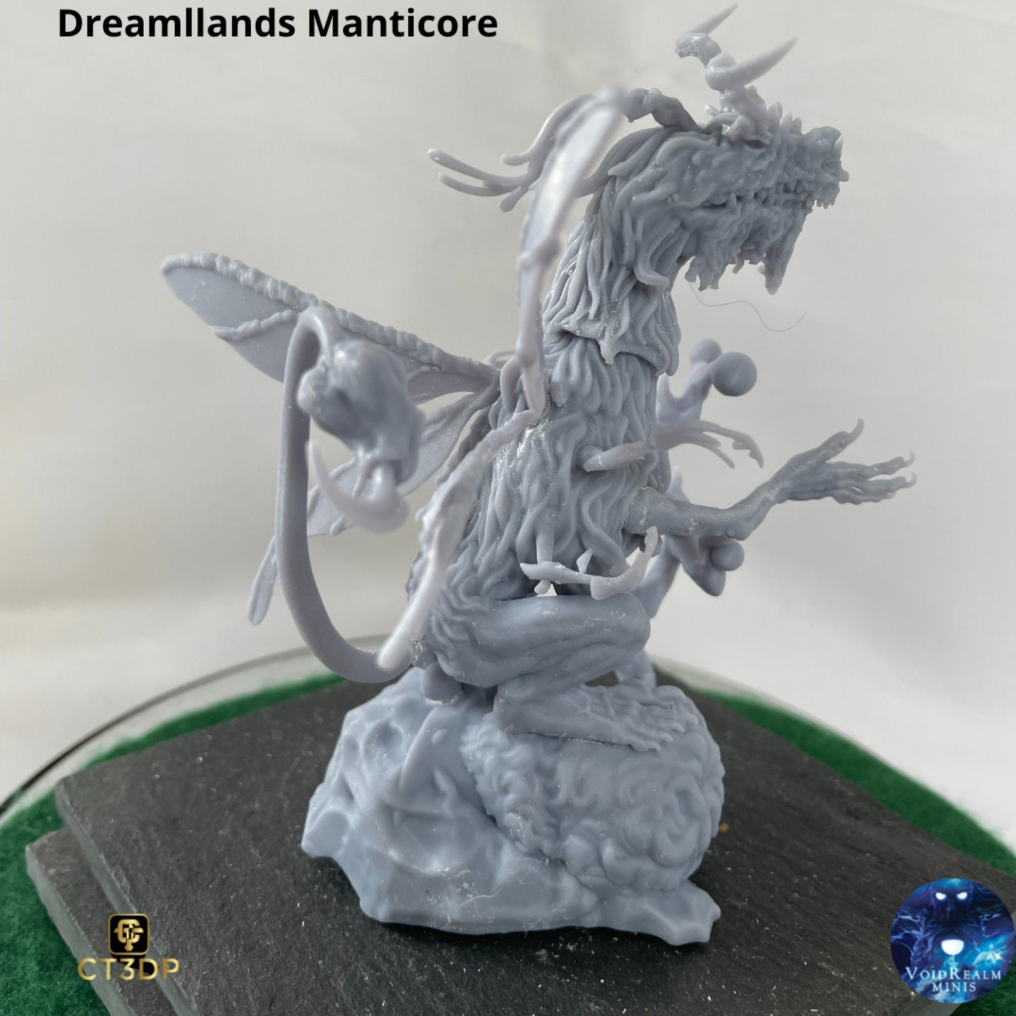 Dreamlands Manticore - by Voidrealm minis- horror-dreams-Spinx -DnD-TTRPG