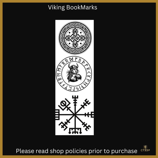 Viking Series 3D Textured Bookmarks - Robust and unique
