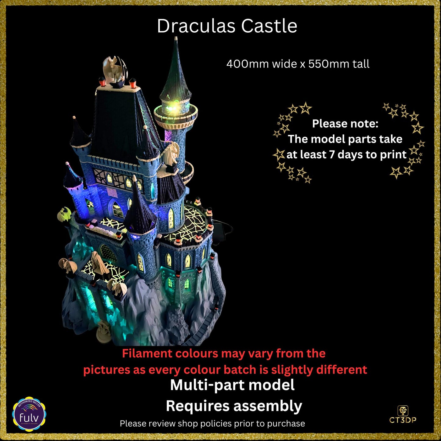 Dracula Castle has arrived- a detailed model epitomizing Lord Dracula