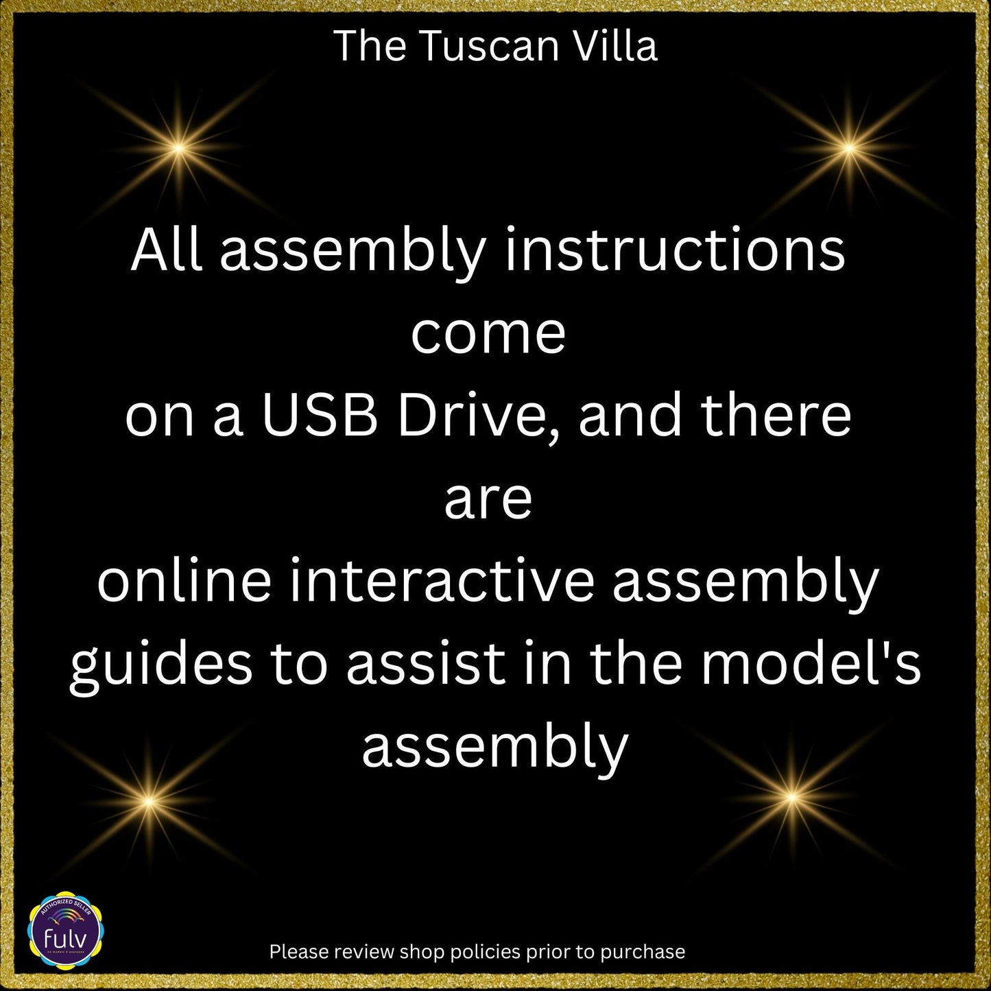 3D Printed Tuscan Villa Model Kit with Remote Lighting