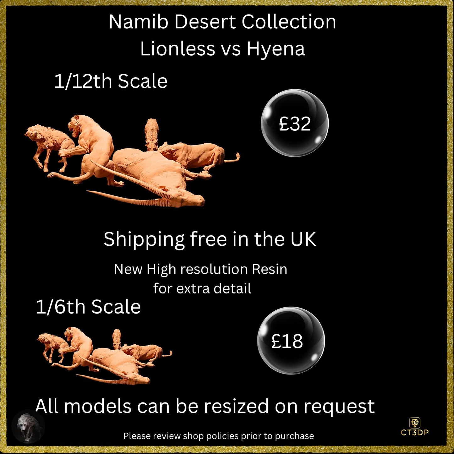 Lioness vs Spotted Hyenas - Namib Desert Collection