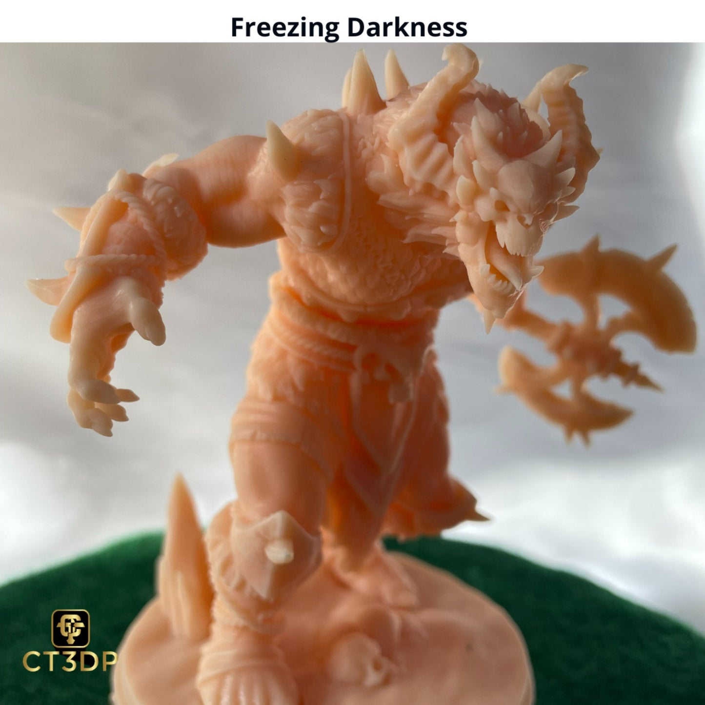 Freezing Darkness Miniature: 32mm DnD, 75mm TTRPG Model.