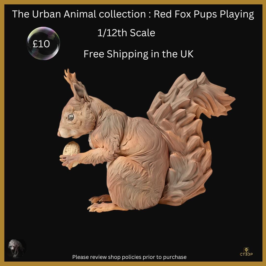 The Urban Collection: Red Squirrel Eating. Fun little guys that are truly very clever