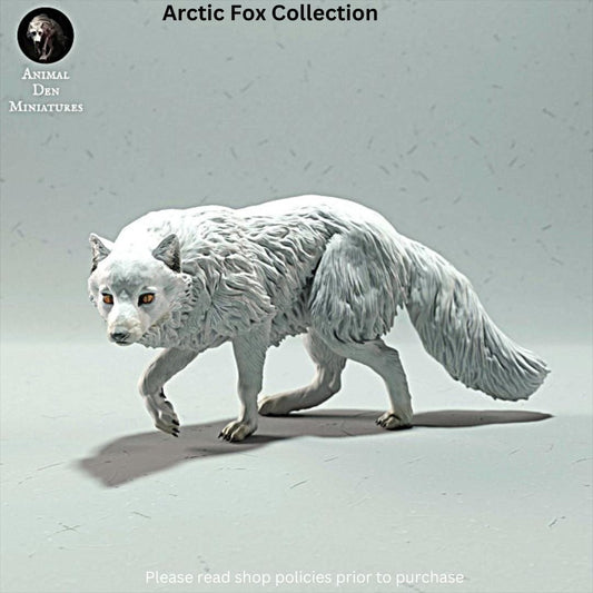 Arctic Fox Miniature: Tundra Animal Den Collection, 1/9th Scale
