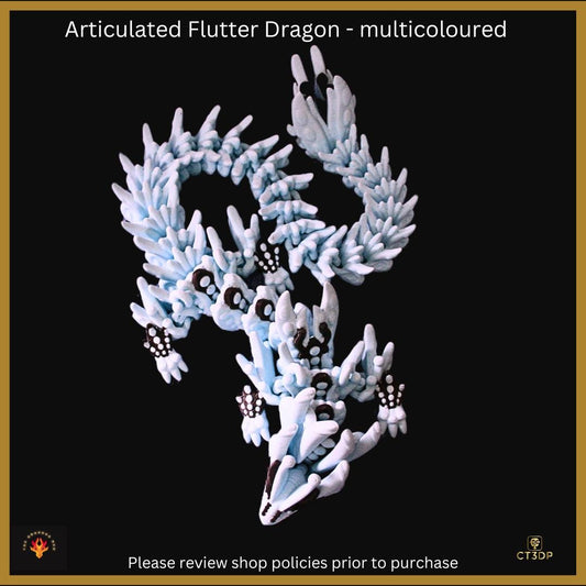 Multi-Coloured Articulated Flutter Dragon Model