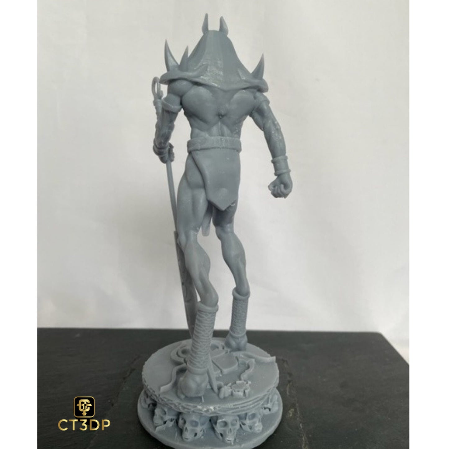 Anubis Statue: Ancient Egyptian God of Death, 3D Resin Print (190mm)