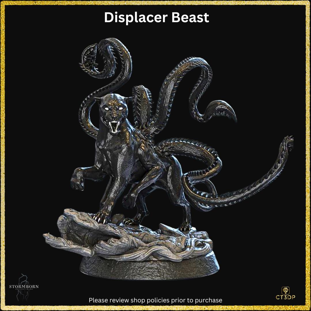 Displacer Beast Miniature: 3D Printed Resin, Sci-Fi Fantasy Model
