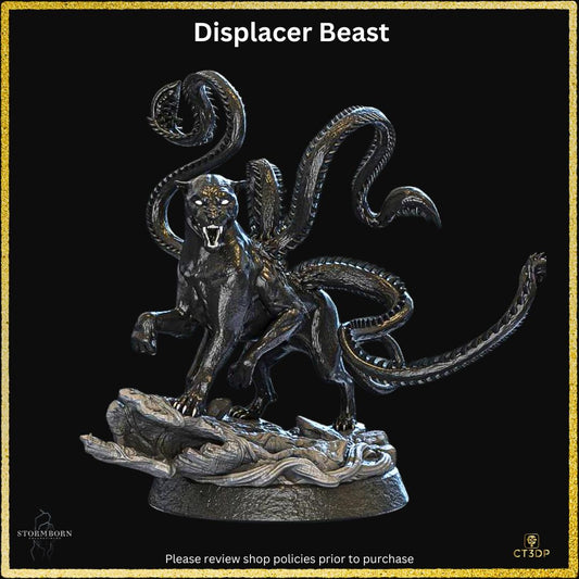 Displacer Beast Miniature: 3D Printed Resin, Sci-Fi Fantasy Model