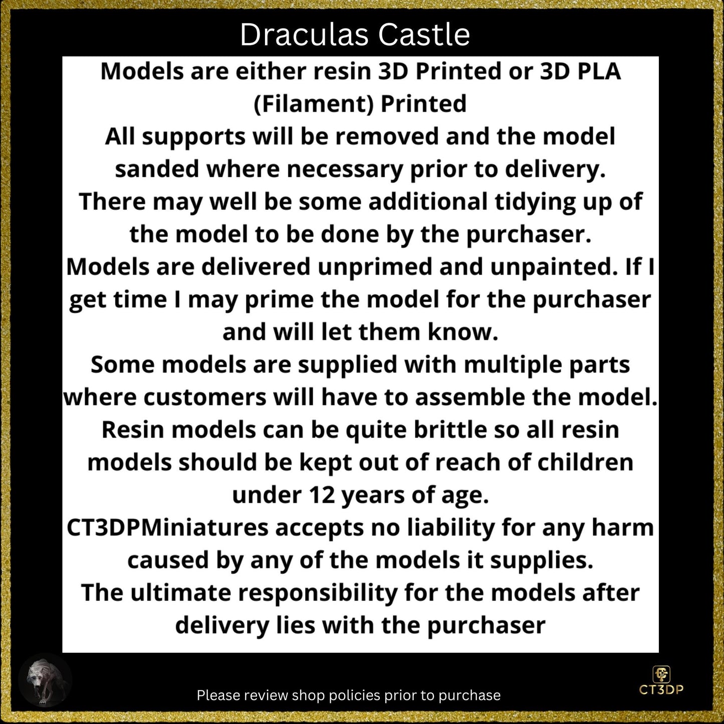 Dracula Castle has arrived- a detailed model epitomizing Lord Dracula